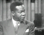 Portrait président Apithy création communauté française 1959 Portrait président Apithy 1959