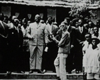 Hubert Maga-INA Hubert Maga, premier président du Dahomey, 1961