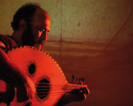 terres algeriennes ciné-concert kamel-boukrine-oud-terres-algeriennes-claude Bossion et agnès O'Martins-archives films d'Algerie Cinémémoire